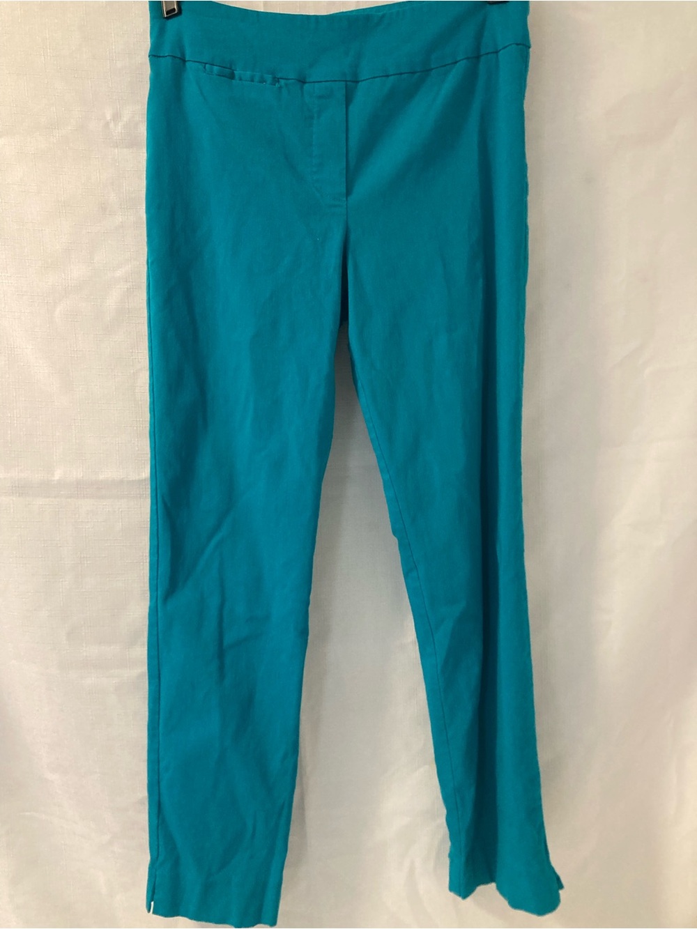 Margaret M Boutique Turquoise Pull-On Ankle Pants Women’s L